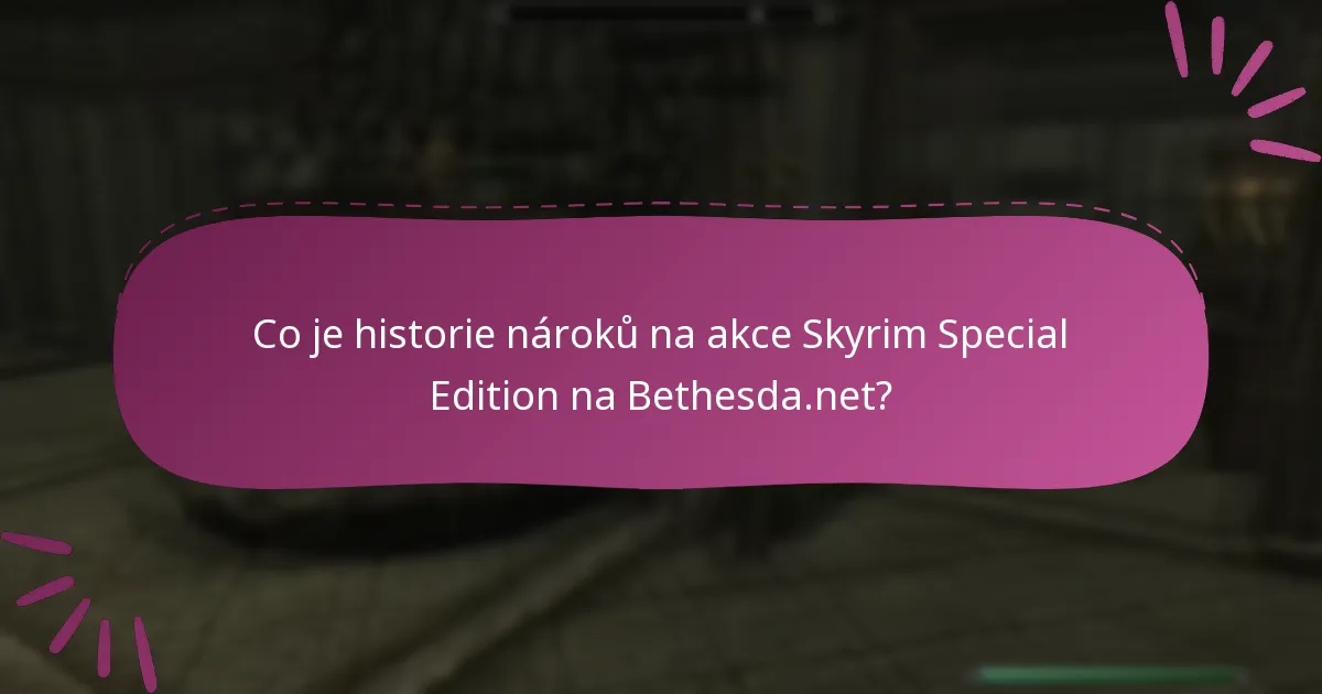 Jak mohu sledovat probíhající akce pro Skyrim Special Edition?